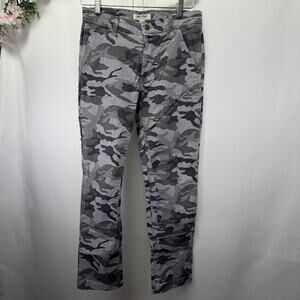 Goodthreads Cargo‎ Pants Mens 28x28 Gray Camouflage Stretch Canvas Skinny Leg